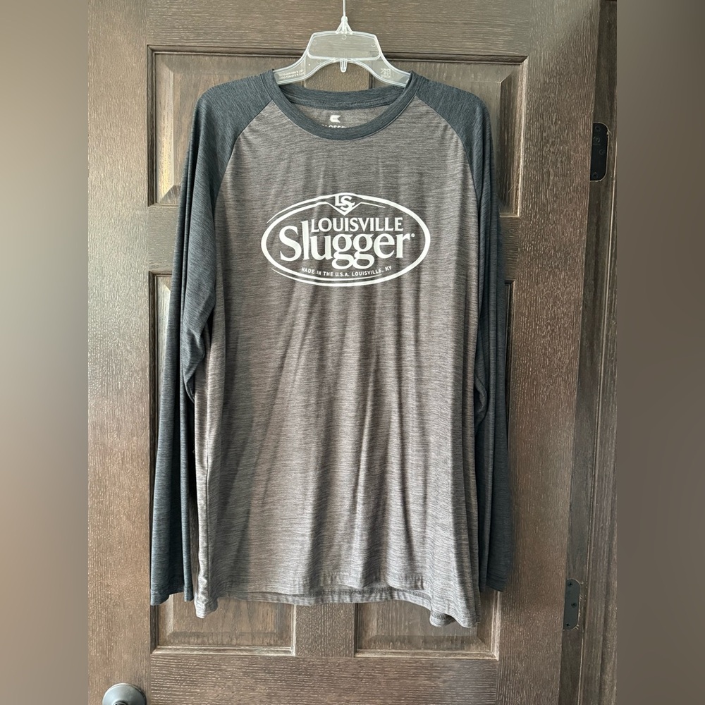 Louisville Slugger Colosseum Dark Gray Long Sleeve Men's Tee